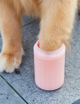 Dog Paw Cleaner Cup Soft Silicone Foot Cleaning Brush Portable Pet Dogs Towel Foot Washer Foot Cleaning Bucket Dog Accessories