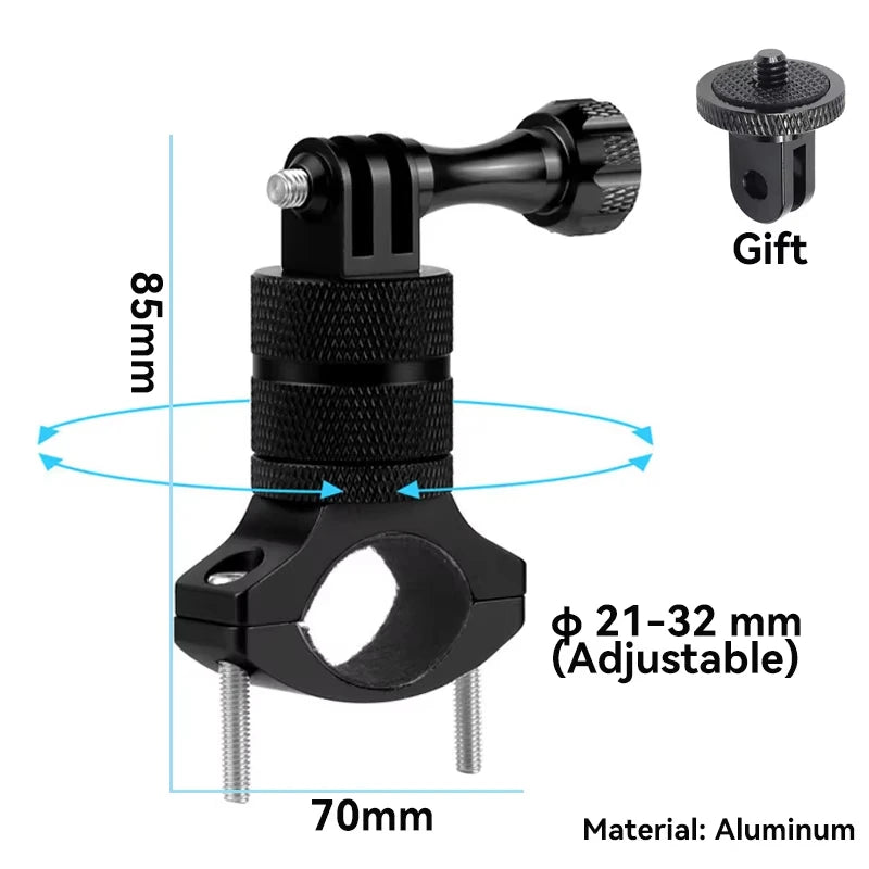 Action Camera Bicycle Motorcycle Handlebar Mount Selfie Stick Bracket