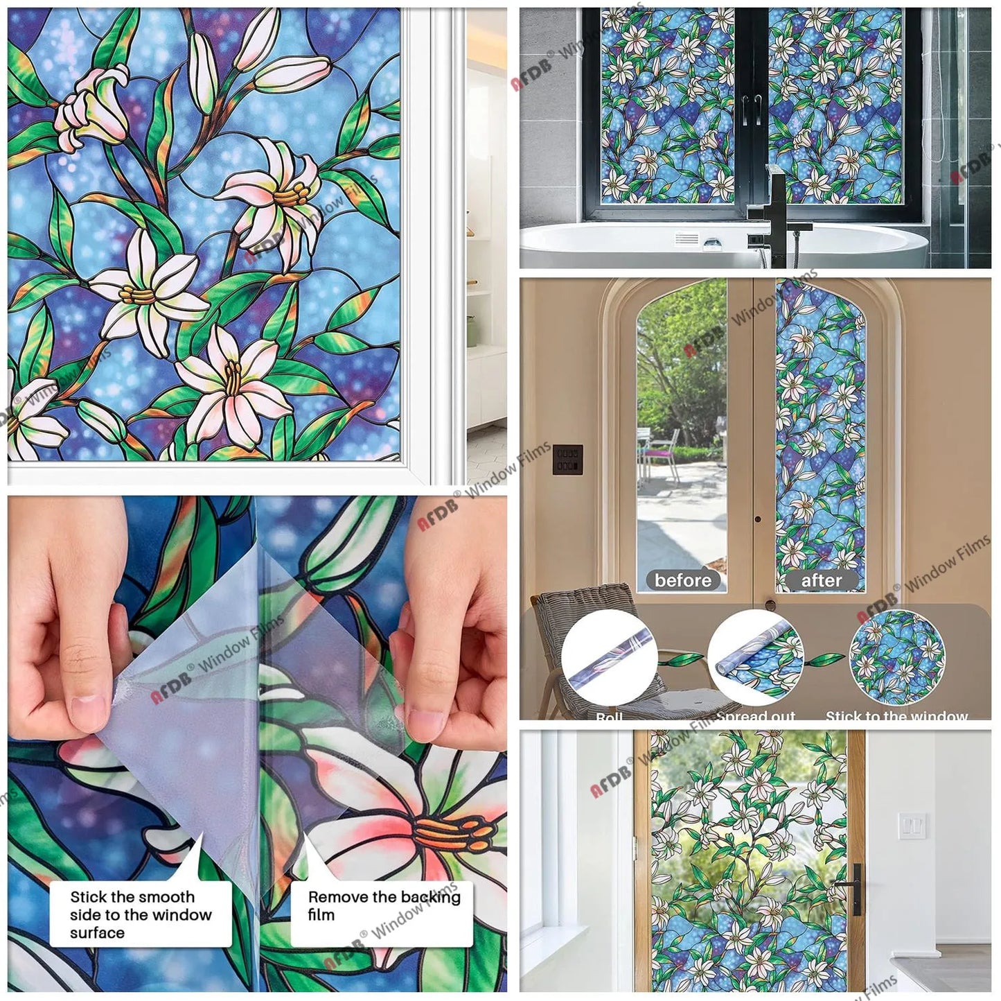 Frosted Privacy Striped Window Film Office Decorative Self Adhesive Glass Window Decals Width 65/75/85/90 by 200 cm