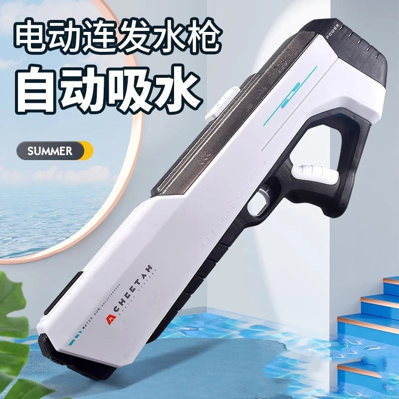 Fully Electric Big Water Gun High Pressure Rechargeable Water Blaster for Outdoor Summer Activities