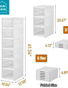 1/3/6 Layers Foldable Shoe Rack Organizer Transparent Sneaker  Simple assembly Dustproof Stackable Shoe Storage With Cover
