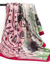 Women Scarf Silk Feeling Hair Neck Square Brand Office bandanna muffler Waiter Flight Attendants Handkerchief Rings wrap