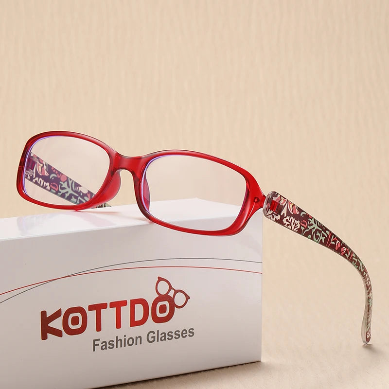 Reading Glasses Women Full Frame Printed Retro Anti Blue Light Presbyopia Hyperopia Read Eyewear +1.0 +2.0 +3.0 +4.0