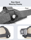 Adjustable Head Strap Belt Mount with Phone Clamp & J Hook Mount & Long Screw for Gopro Action Camera for iPhone Cellphone