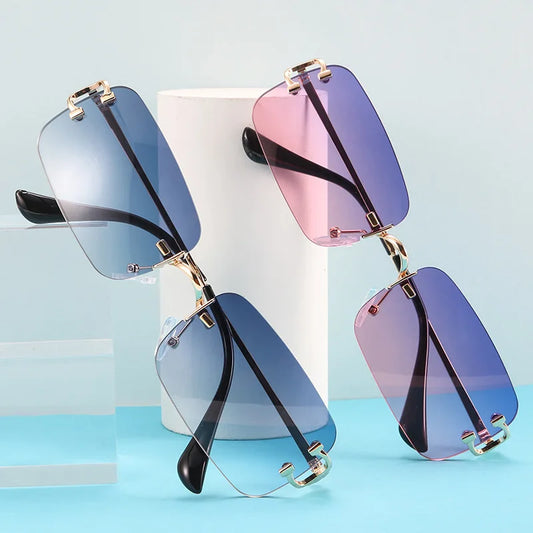 Stylish Sunglasses Diamonds Cut Small Frame High Quality Comfortable Wear