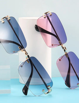Stylish Sunglasses Diamonds Cut Small Frame High Quality Comfortable Wear