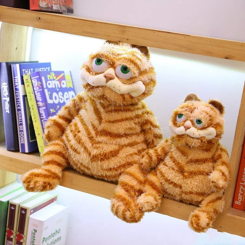 30cm Cute Orange Tabby Cat Plush Toy Soft Stuffed Animal