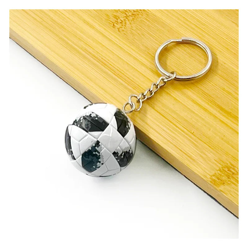 Football Club Soccer Ball Keychain Team Flag Pendant Fan Souvenir Bag Charm