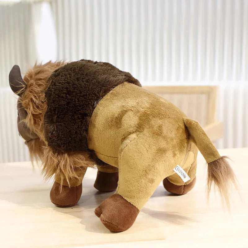 Lifelike Bull Buffalo Cow Bison Plush Stuffed Animal