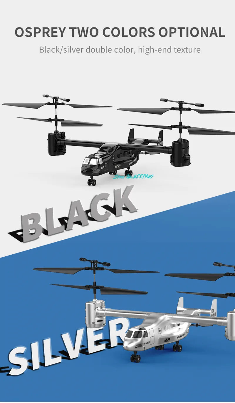 Professional Six Channel Brushless Remote Control Military Helicopter