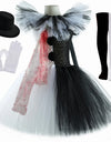 Killer Clown Costume for Girls Halloween Fancy Tutu Dress Blood Scary Art The Clown Terrifier Costume for  Carnival Clothes