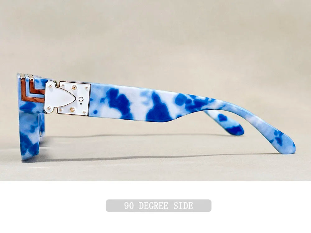 Oversized Square Vintage Sunglasses With UV400 Protection