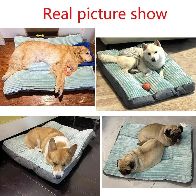 Corduroy Winter Pet Bed Sofa for Dogs and Cats