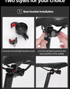 Smart Bicycle Rear Light Auto Brake Sensing Tail Light Waterproof Type-C Bike Taillight MTB Road Cycling Flashlight