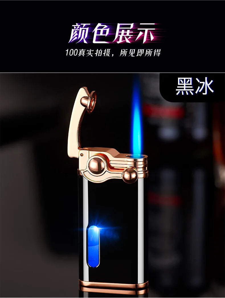 Gas Electronic Dual-Use Lighter, Intelligent Digital Display Machine Core, High-Grade Metal Lighter, Cigarette Accessories, New