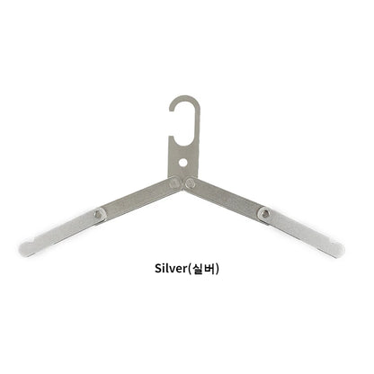 Folding Household Aluminum Alloy Clothes Hanger Outdoor Camping Portable Coat Drying Rack Metal Hangers for Travel