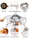 Camping Burner 3200W Windproof Foldable Electric Ignition Outdoor Portable Gas Stove
