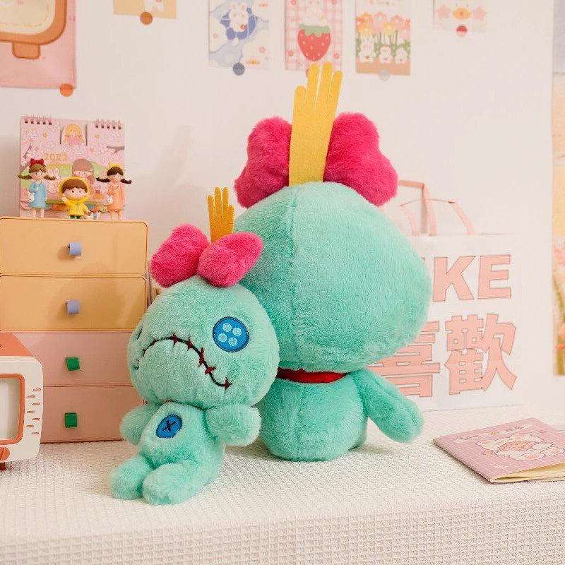 ZU 35/60cm 1pc Cartoon Green Doll Scrump Plush Toy Cool Cute Stuffed Soft Toys for Girl Boy