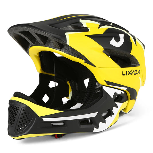 Kids Detachable Full Face Cycling Helmet For Bike Skateboard And Roller Skating