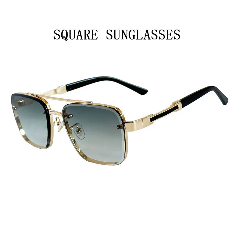 Square Frame Sunglasses With UV400 Protection