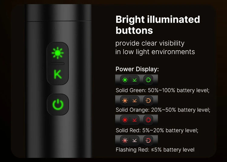 LM07 LED Videography Flashlight – Bi-Color, Zoomable Spotlight, Portable Multicolor Fill Light for Photography & Video