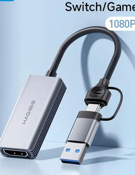 USB 3.0 Video Capture Card HDMI-compatible to USB/Type-c Game Grabber Record ms2130 for Switch Xbox PS4/5 Live Broadcast