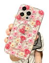 MagSafe Clear Flower Case – Shockproof & Wireless Charging Compatible iPhone Series