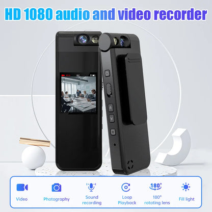 Mini Portable Digital Video Recorder, Body Camera, Night Vision Recorder, Miniature Camcorder, New Products, 2K, H.264 Mov