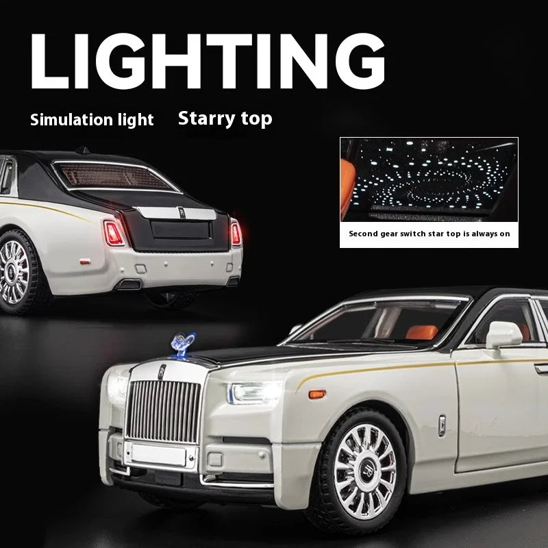 1:18 Rolls Royce Phantom Alloy Diecast Model Car Metal Large Games For Mother Birthday Gifts  Boy Collection Hobby