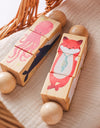 Baby Wooden Rotating Jigsaw Puzzle Hand bell Toy Baby Mobile Musical Rattle Toy Montessori Puzzle Game For Babies