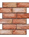 1/10Pcs 3D Faux Brick Peel and Stick Wall Panel Red Self Adhesive Kitchen Tile Backsplash Thicker Waterproof Wall Sticker