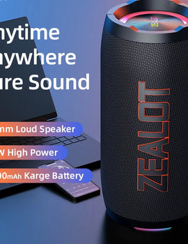 50W Portable Super Subwoofer Portable Speaker Home Outdoor Waterproof Column Bluetooth Speaker Sound Box