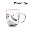 1/2/4PCS Double Wall Clear Glass Coffee Mugs Double Insulated Glass Cup For Hot Cold Beverages Cappuccino Espresso Cup