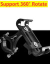Metal Motorcycle Bike Phone Holder Aluminum Alloy Anti-slip Bracket GPS Clip Universal Bicycle Stand Support for All Smartphones