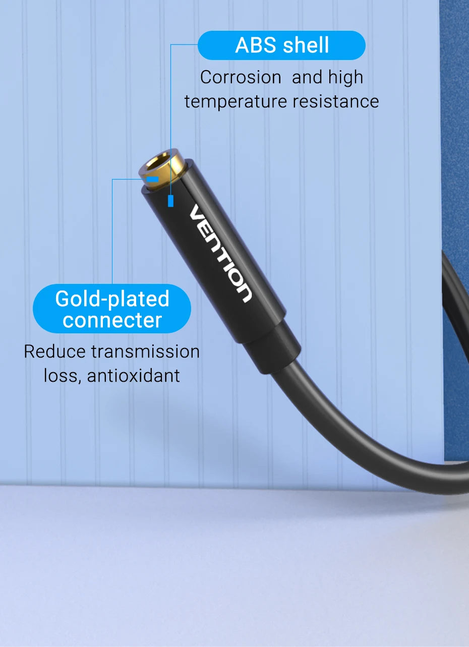 3.5MM Male to Female Extension Cable Jack 3.5 Aux Cable for Car Laptop Mini PC TV Stereo Audio Headphone Speaker Cable