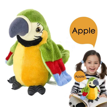 Parrot Talking Electronic Speaking Record Repeats Cute Soft Stuffed Animal Bird Doll Children Kids Baby Gift