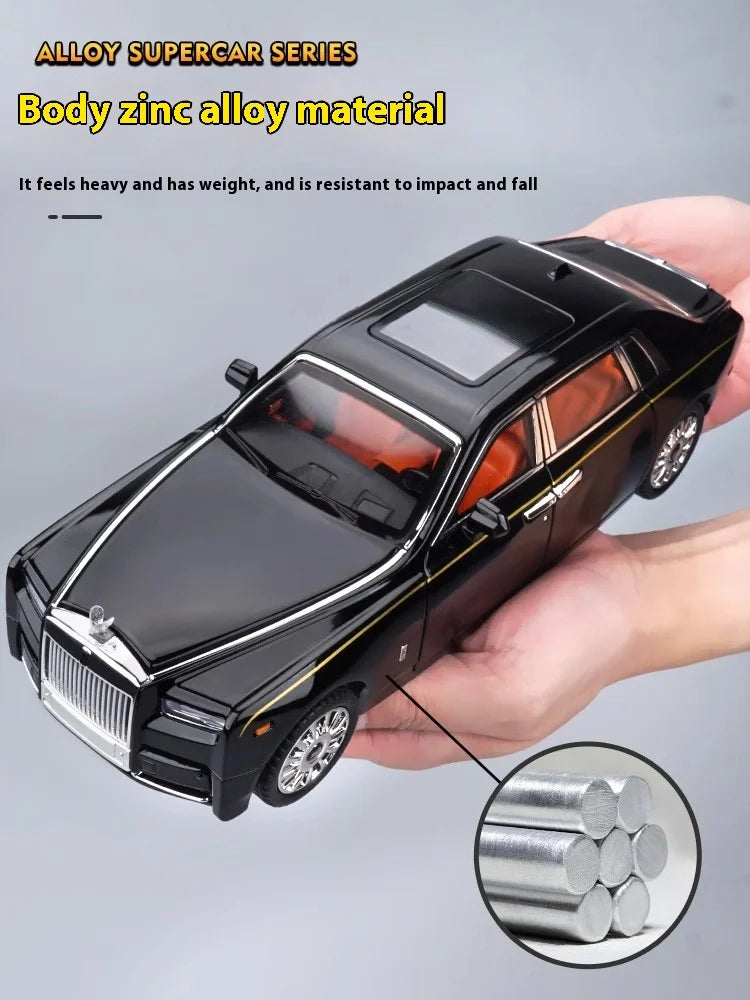 1:18 Rolls Royce Phantom Alloy Diecast Model Car Metal Large Games For Mother Birthday Gifts  Boy Collection Hobby