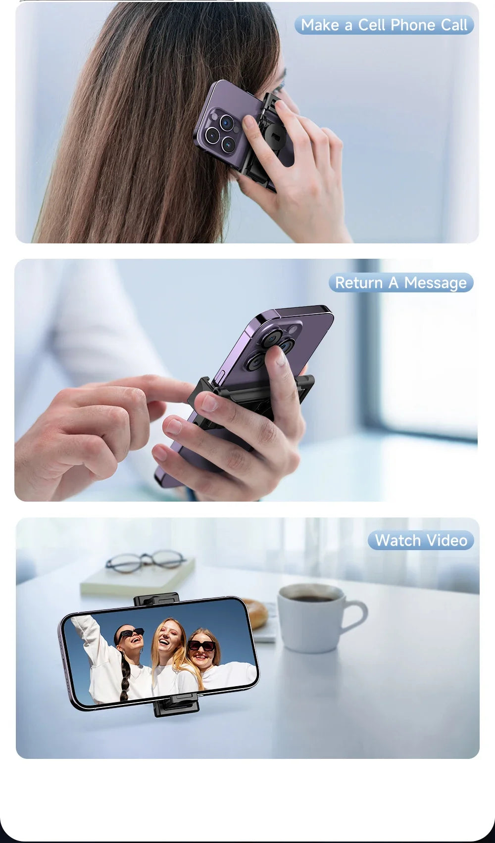 P03 Gimbal Stabilizer for Mobile Phone AI 360 Follow Selfie Stand Face Tracking Desktop Gimbal for Cellphone and Cameras