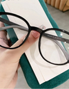 Fashionable face-shaping plain glasses