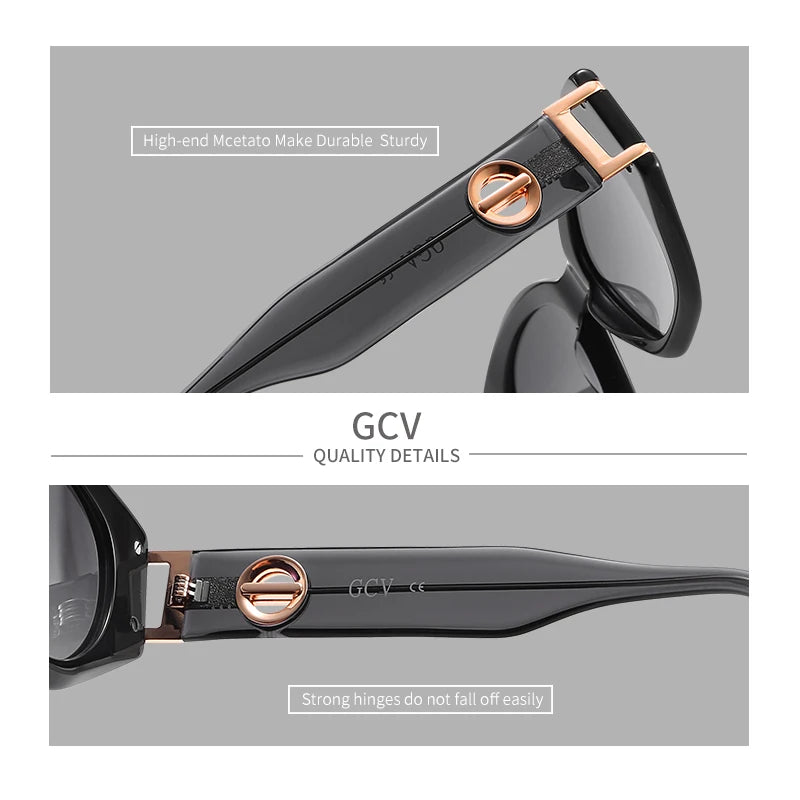 Cat Eye Acetate Polarized UV400 Avant-Garde Fashion Sunglasses for Women Luxury Party Eyewear