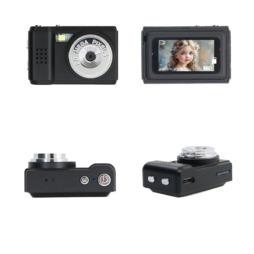 Retro Mini Camera With Screen CMOS Indoor Home Outdoor HD 1080p Sports Portable Very Small Mini Camera Video Recorder
