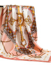 Women Scarf Silk Feeling Hair Neck Square Brand Office bandanna muffler Waiter Flight Attendants Handkerchief Rings wrap