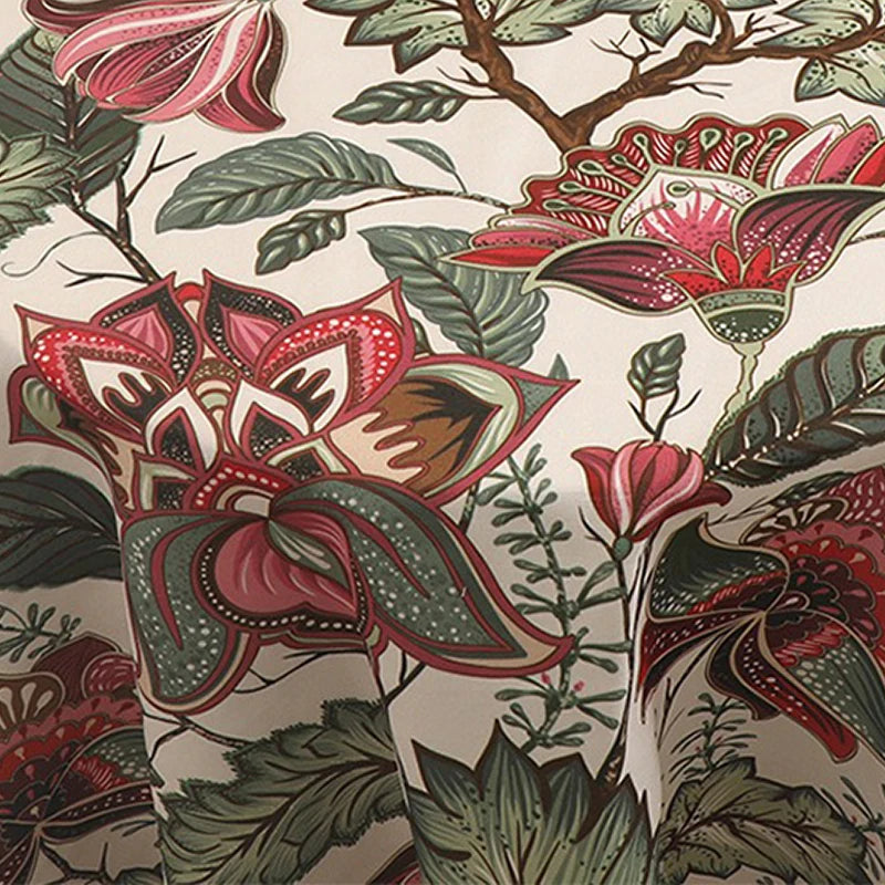 1M/2M/3M 30colors plant floral print canvas fabric for Home textile DIY sewing tent tablecloth, luggage bags Cloth by the meter