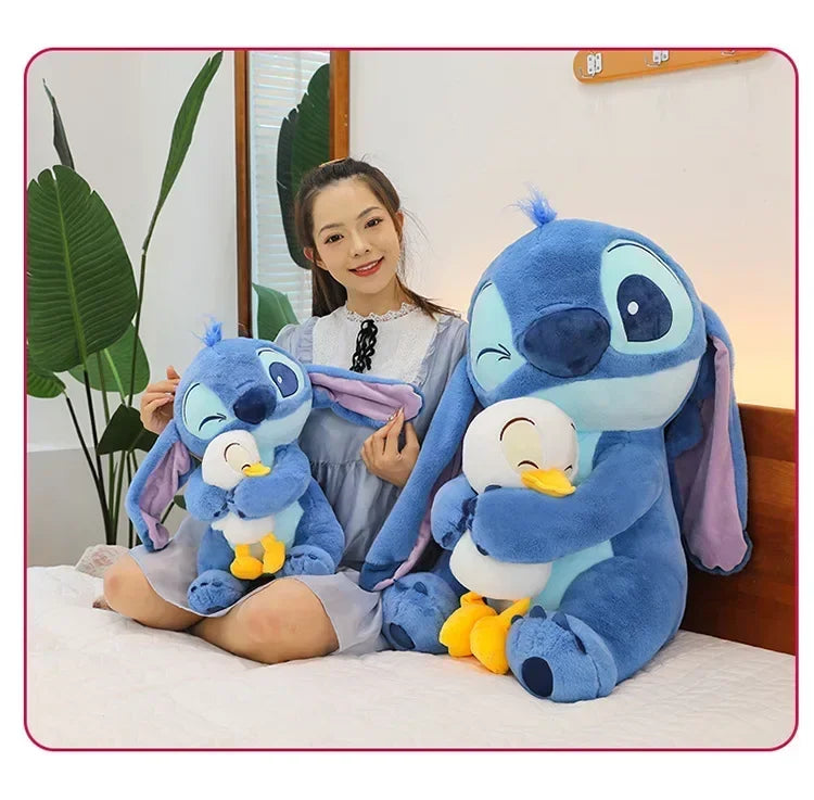 Disney Plush Doll Stitch Lilo Doll Cute Duck Stitch Plush Stuffed Toy Christmas 's Birthday Gift Kawaii Decoration Toys