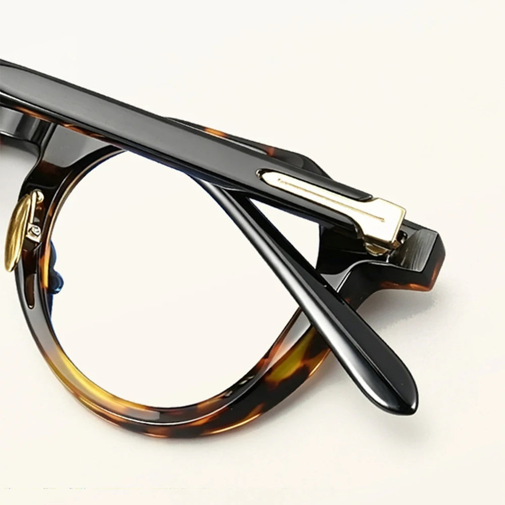 Vintage Oval Acetate Optical Eyeglasses Frame