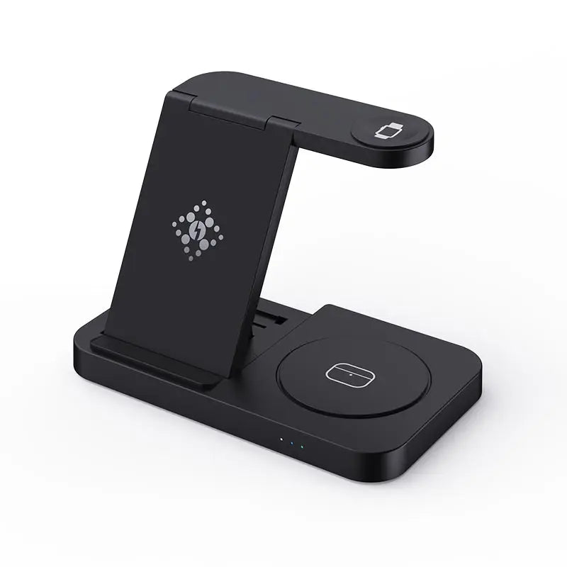 4 in 1 Foldable Wireless Charging Station For iPhone 16 15 14 13 12 Apple Watch 7/6 For Samsung Galaxy Watch Chargers 4/3