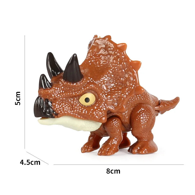 Finger Dinosaur Figure Jurassic Model Dino Park Egg Toy for Children Biting Hand Fidget Tricky Pteranodon Mosasaurus Joints Gift