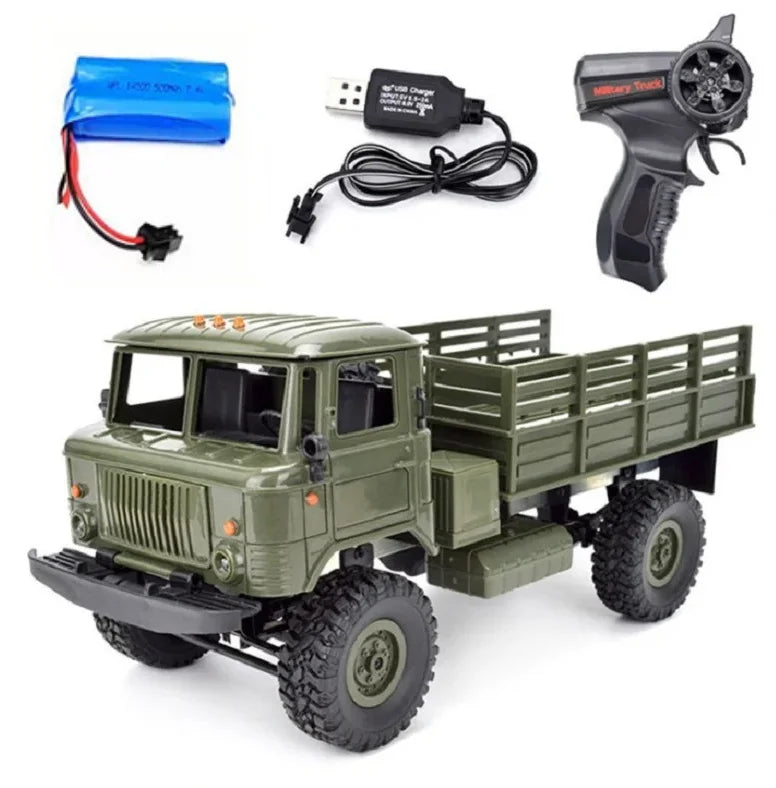 1 to 16 Scale 4WD Remote Control Military Off Road Truck