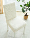 1PC Elastic Dining Room Chair Cover Jacquard Kitchen Chair Slipcovers Seat Covers Removable for Hotel Wedding Banquet Home