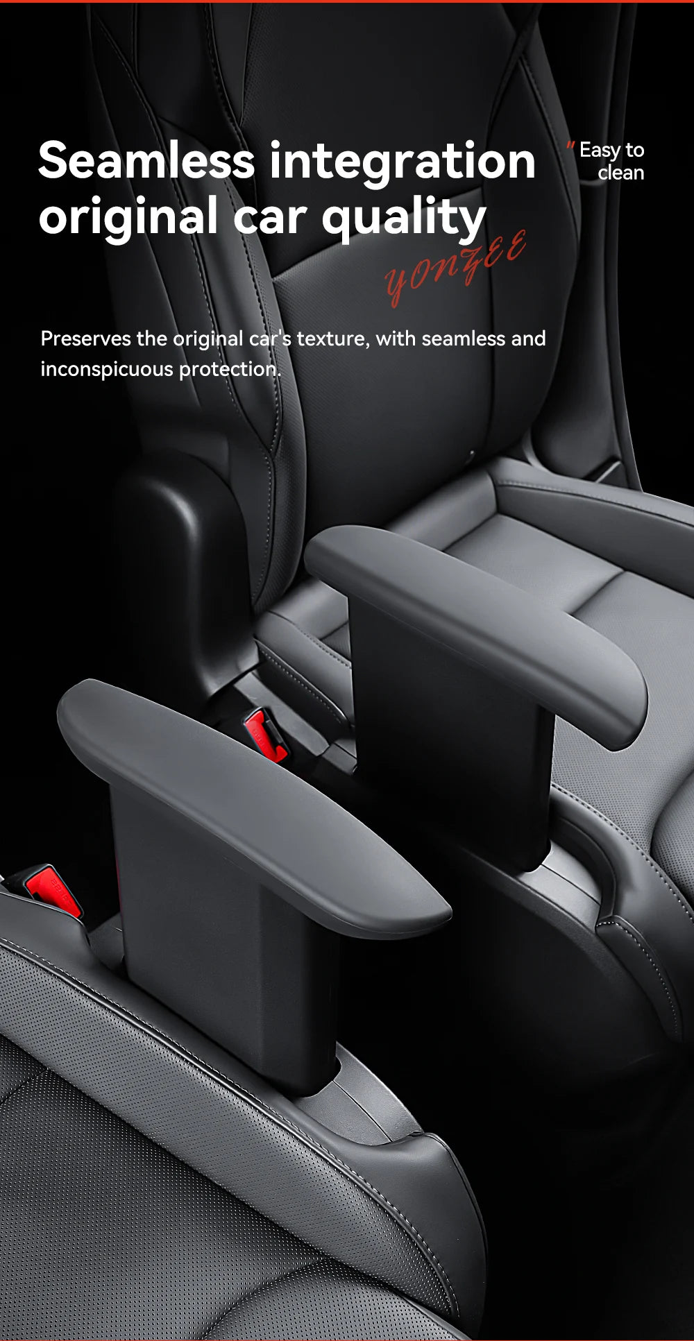Silicone Armrest Protector Cover for Tesla Model YL Second Row Handrail